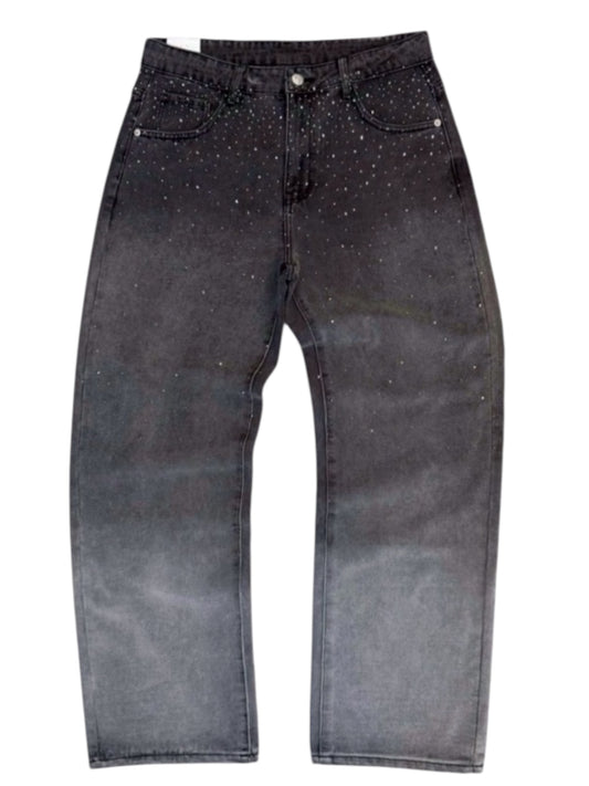 JEANS UOMO BAGGY BRILLANTINI