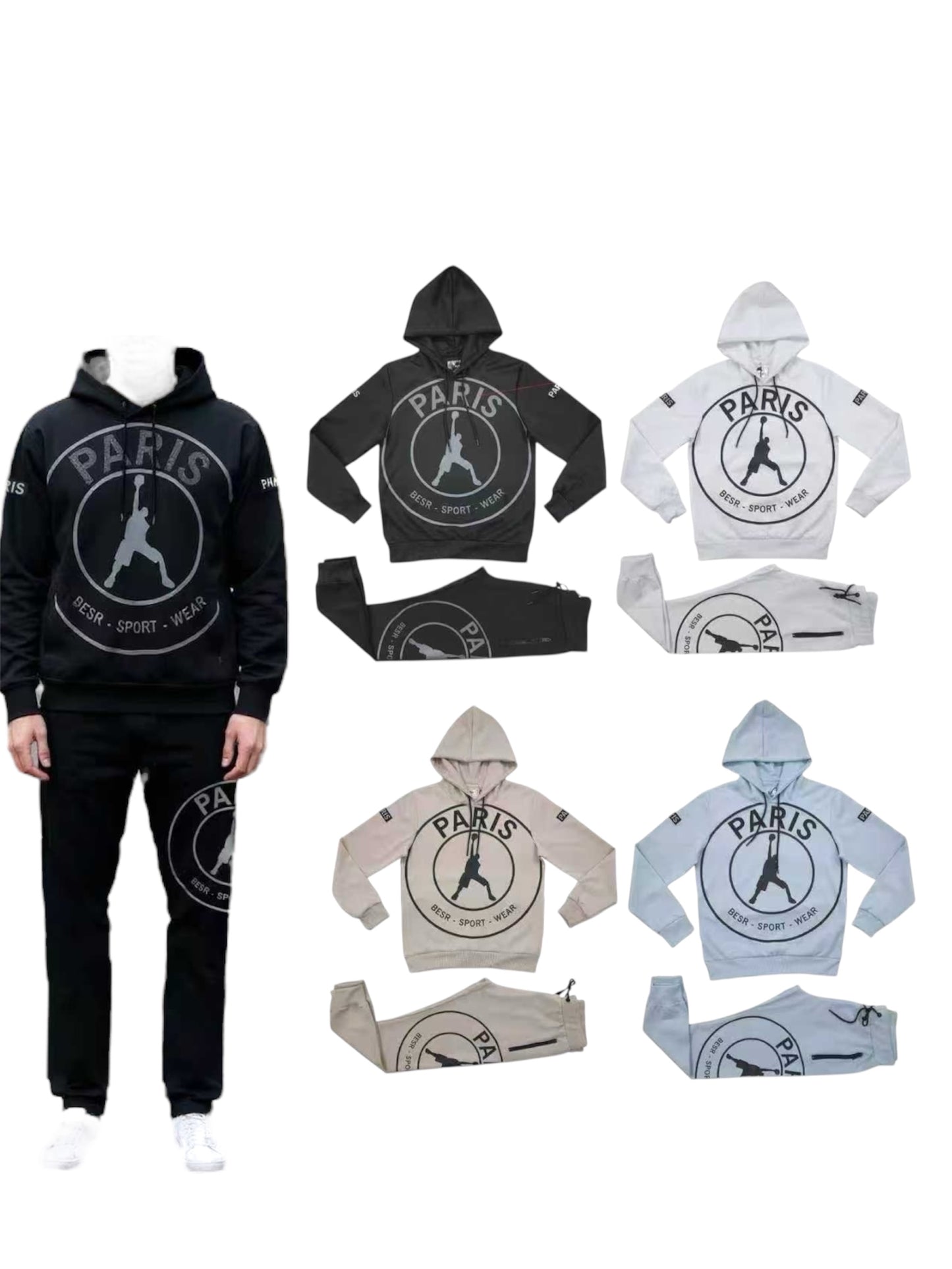 1 TUTA UOMO PARIS 4COLORI (CONSIGLIAMO UNA TAGLIA IN PIÙ)